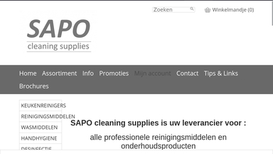 SAPO cleaning supplies