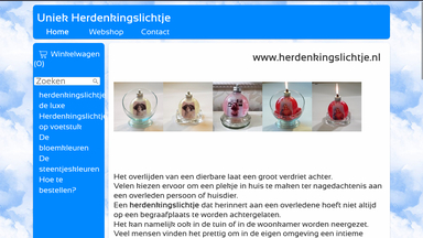 Uniek Herdenkingslichtje