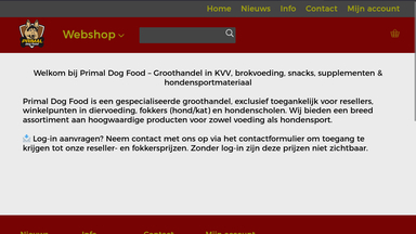 Primal Dog Food - groothandel